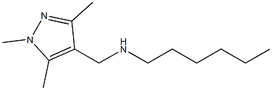 hexyl[(1,3,5-trimethyl-1H-pyrazol-4-yl)methyl]amine Structure