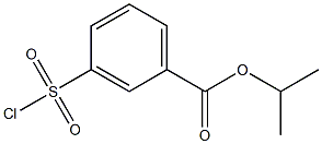 isopropyl 3-(chlorosulfonyl)benzoate 구조식 이미지