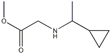 methyl 2-[(1-cyclopropylethyl)amino]acetate Structure