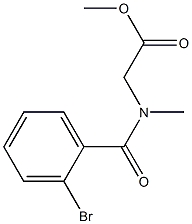 methyl 2-[(2-bromophenyl)-N-methylformamido]acetate Structure