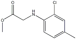 methyl 2-[(2-chloro-4-methylphenyl)amino]acetate 구조식 이미지