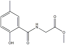 methyl 2-[(2-hydroxy-5-methylphenyl)formamido]acetate Structure