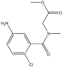 methyl 2-[(5-amino-2-chlorophenyl)-N-methylformamido]acetate Structure