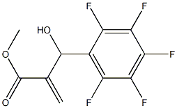 methyl 2-[hydroxy(2,3,4,5,6-pentafluorophenyl)methyl]prop-2-enoate Structure