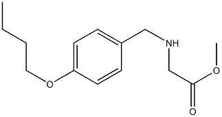 methyl 2-{[(4-butoxyphenyl)methyl]amino}acetate Structure