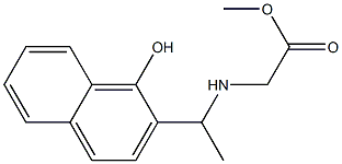 methyl 2-{[1-(1-hydroxynaphthalen-2-yl)ethyl]amino}acetate Structure