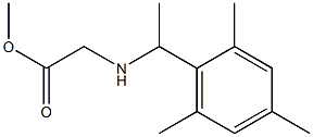 methyl 2-{[1-(2,4,6-trimethylphenyl)ethyl]amino}acetate Structure