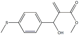 methyl 2-{hydroxy[4-(methylsulfanyl)phenyl]methyl}prop-2-enoate Structure