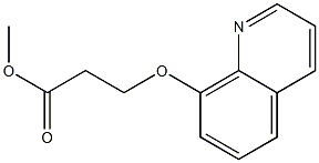 methyl 3-(quinolin-8-yloxy)propanoate Structure