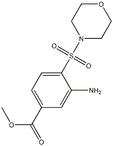 methyl 3-amino-4-(morpholine-4-sulfonyl)benzoate Structure