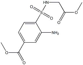 methyl 3-amino-4-[(2-methoxy-2-oxoethyl)sulfamoyl]benzoate 구조식 이미지