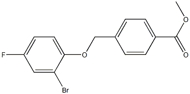 methyl 4-(2-bromo-4-fluorophenoxymethyl)benzoate Structure