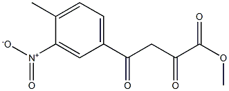 methyl 4-(4-methyl-3-nitrophenyl)-2,4-dioxobutanoate 구조식 이미지