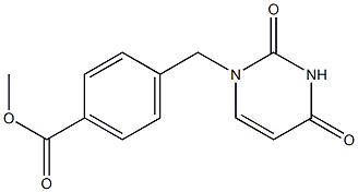 methyl 4-[(2,4-dioxo-1,2,3,4-tetrahydropyrimidin-1-yl)methyl]benzoate 구조식 이미지