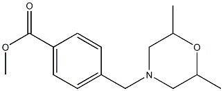 methyl 4-[(2,6-dimethylmorpholin-4-yl)methyl]benzoate Structure