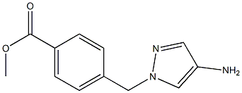 methyl 4-[(4-amino-1H-pyrazol-1-yl)methyl]benzoate Structure