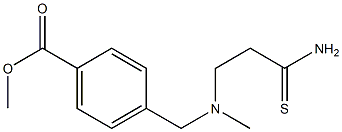 methyl 4-{[(2-carbamothioylethyl)(methyl)amino]methyl}benzoate Structure