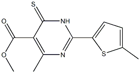 methyl 4-methyl-2-(5-methylthien-2-yl)-6-thioxo-1,6-dihydropyrimidine-5-carboxylate 구조식 이미지