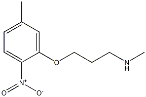 methyl[3-(5-methyl-2-nitrophenoxy)propyl]amine Structure