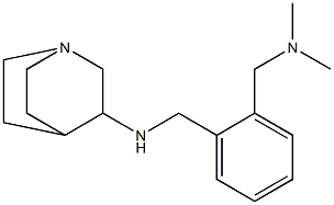 N-({2-[(dimethylamino)methyl]phenyl}methyl)-1-azabicyclo[2.2.2]octan-3-amine 구조식 이미지