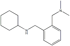 N-({2-[(dimethylamino)methyl]phenyl}methyl)cyclohexanamine 구조식 이미지