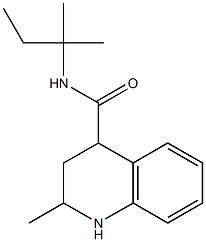 N-(1,1-dimethylpropyl)-2-methyl-1,2,3,4-tetrahydroquinoline-4-carboxamide Structure