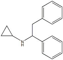 N-(1,2-diphenylethyl)cyclopropanamine 구조식 이미지
