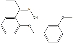 N-(1-{2-[(3-methoxyphenyl)methoxy]phenyl}propylidene)hydroxylamine Structure