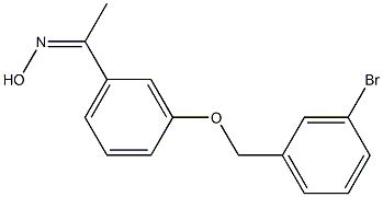 N-(1-{3-[(3-bromophenyl)methoxy]phenyl}ethylidene)hydroxylamine Structure