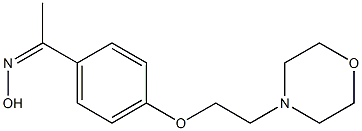 N-(1-{4-[2-(morpholin-4-yl)ethoxy]phenyl}ethylidene)hydroxylamine Structure