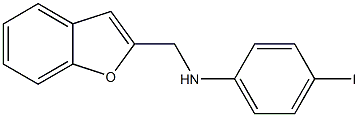 N-(1-benzofuran-2-ylmethyl)-4-iodoaniline Structure