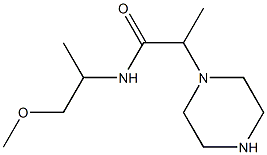 N-(1-methoxypropan-2-yl)-2-(piperazin-1-yl)propanamide 구조식 이미지