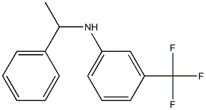 N-(1-phenylethyl)-3-(trifluoromethyl)aniline Structure