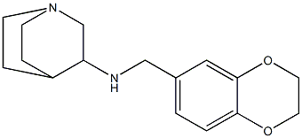 N-(2,3-dihydro-1,4-benzodioxin-6-ylmethyl)-1-azabicyclo[2.2.2]octan-3-amine 구조식 이미지