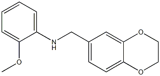 N-(2,3-dihydro-1,4-benzodioxin-6-ylmethyl)-2-methoxyaniline 구조식 이미지