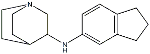 N-(2,3-dihydro-1H-inden-5-yl)-1-azabicyclo[2.2.2]octan-3-amine Structure