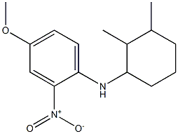 N-(2,3-dimethylcyclohexyl)-4-methoxy-2-nitroaniline 구조식 이미지