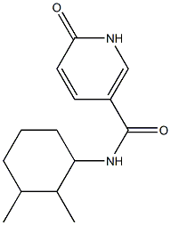 N-(2,3-dimethylcyclohexyl)-6-oxo-1,6-dihydropyridine-3-carboxamide 구조식 이미지
