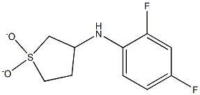 N-(2,4-difluorophenyl)-N-(1,1-dioxidotetrahydrothien-3-yl)amine 구조식 이미지