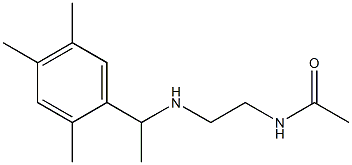 N-(2-{[1-(2,4,5-trimethylphenyl)ethyl]amino}ethyl)acetamide 구조식 이미지