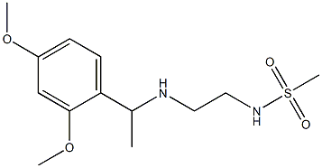 N-(2-{[1-(2,4-dimethoxyphenyl)ethyl]amino}ethyl)methanesulfonamide 구조식 이미지