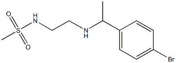 N-(2-{[1-(4-bromophenyl)ethyl]amino}ethyl)methanesulfonamide Structure