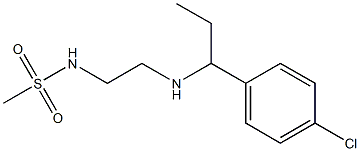 N-(2-{[1-(4-chlorophenyl)propyl]amino}ethyl)methanesulfonamide 구조식 이미지