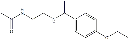 N-(2-{[1-(4-ethoxyphenyl)ethyl]amino}ethyl)acetamide 구조식 이미지