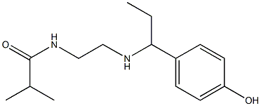 N-(2-{[1-(4-hydroxyphenyl)propyl]amino}ethyl)-2-methylpropanamide Structure