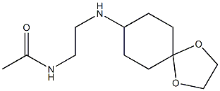 N-(2-{1,4-dioxaspiro[4.5]decan-8-ylamino}ethyl)acetamide 구조식 이미지