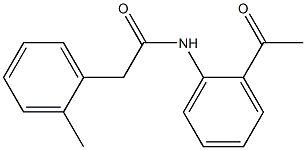 N-(2-acetylphenyl)-2-(2-methylphenyl)acetamide 구조식 이미지