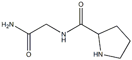 N-(2-amino-2-oxoethyl)pyrrolidine-2-carboxamide Structure