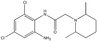 N-(2-amino-4,6-dichlorophenyl)-2-(2,6-dimethylpiperidin-1-yl)acetamide 구조식 이미지