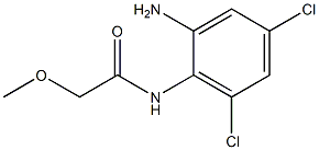 N-(2-amino-4,6-dichlorophenyl)-2-methoxyacetamide 구조식 이미지